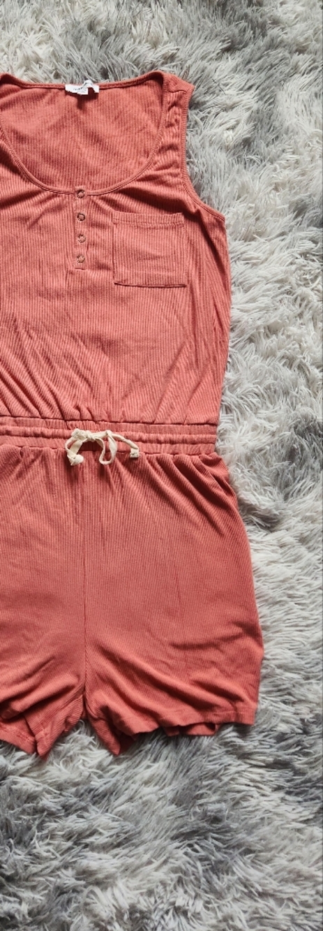 mittoshop Coral Ribbed Strapless Top with Center Drawcord